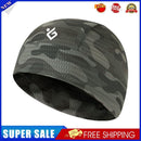 Cycling Helmet Lining Beanie Ice Silk Quick Drying Running Cap (Green Camo)