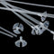 Long Balloon Sticks &Cups in Transparent Color Birthday Wedding Access DIY L7A9