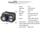 Fishing  Lamp Work Light Induction Glare Headlamp XPG+COB Glare Headlight
