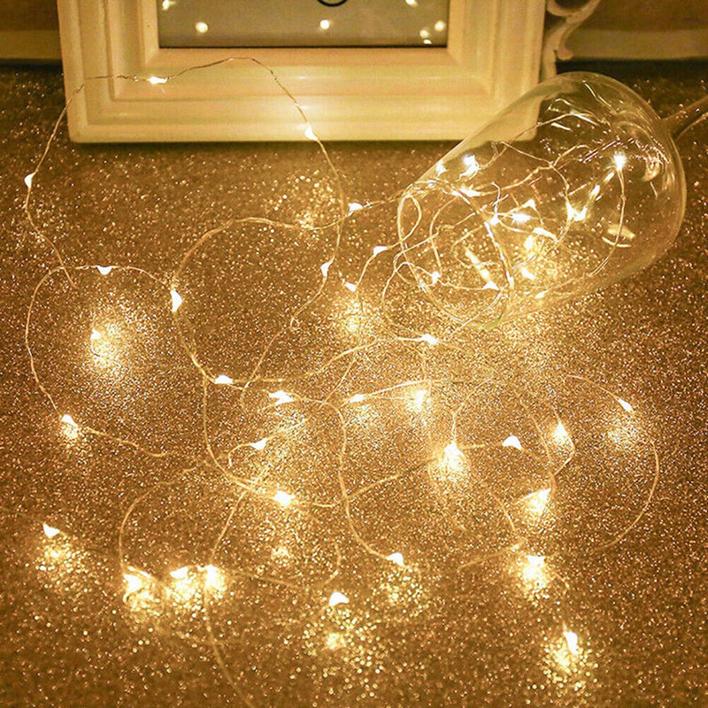 Romantic LED Copper Wire String Lamps 8 Mode Christmas Holiday Decorative Light