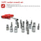 24pcs T-Handle Screwdriver Set Bits with Hex Head Drill Head Kit w/Sockets Newly