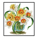 Partial Embroidery DIY 14CT Stamped Canvas Cross Stitch Lily 4 Home Craft Kit