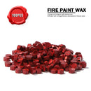 100pcs Octagon Red Seal Wax Beads Stamp Beaded for Letter (Fire Red) Newly