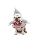 Cute Plus Velvet Snowman Transformed Warm Fur Ball Pet Christmas Headwear