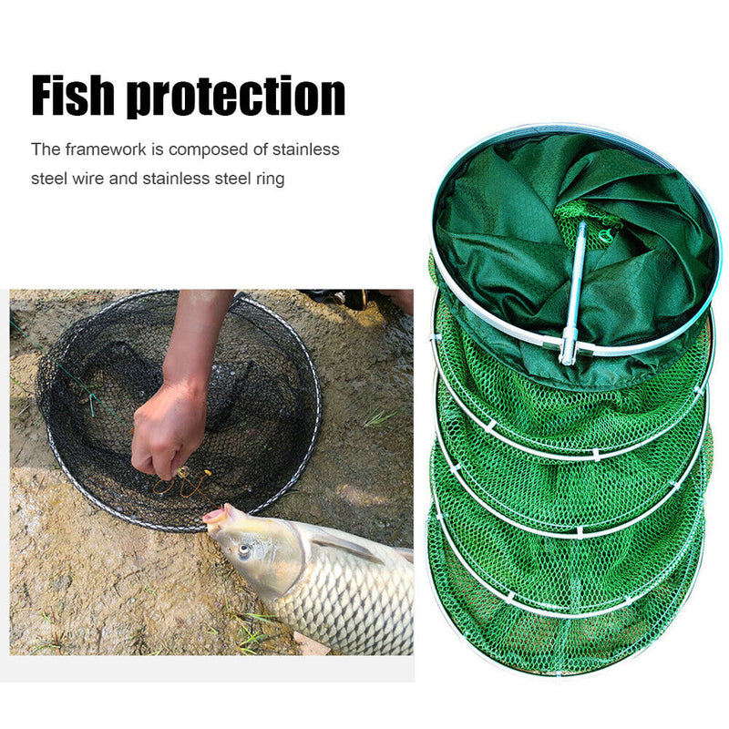 Fishing Net Fish Trap Crayfish Basket Carp Fishing Accessories (25-1.5m) Newly