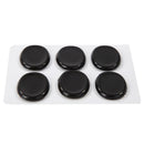 6pcs/set Snare Drum Mute Pads Silencer for Instrument Accessories (Black) Newly