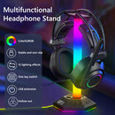 RGB Gaming Headphone Stand Headphones Hanger Dual USB2.0 Expansion Interface