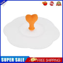 Silicone Sealing Cup Lid Thermal Insulation Cup Cover(Orange White)