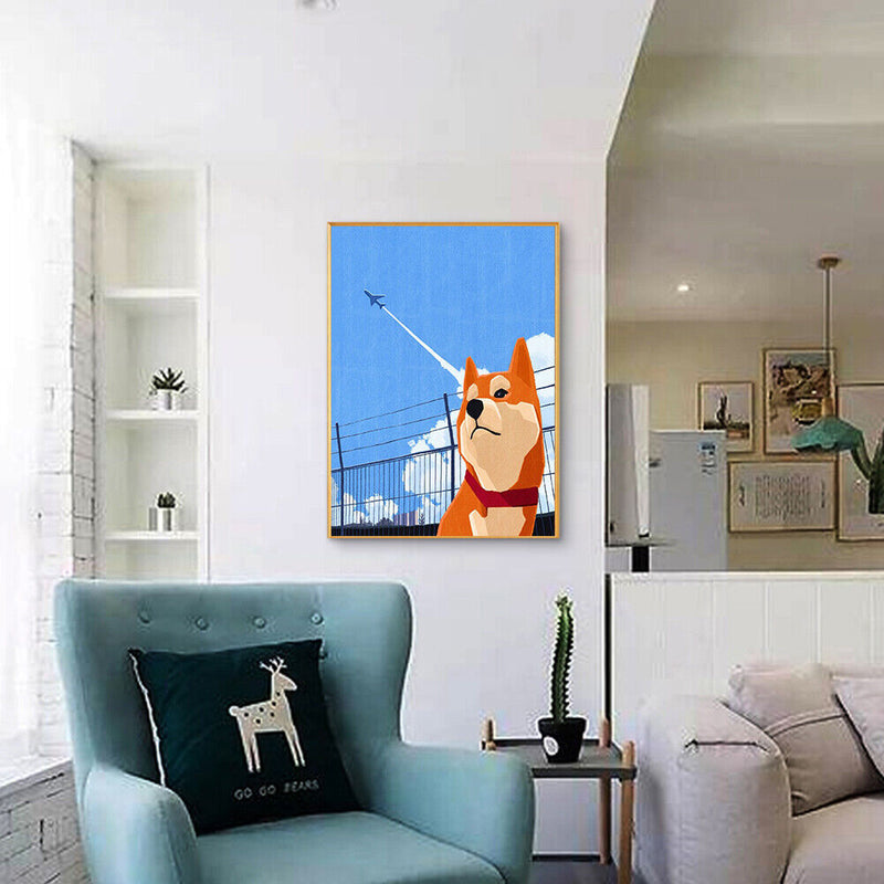 Oil Paint Dog By Numbers Coloring Picture Digital Drawing