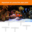10pcs Joint T-type Hard Tube Connector Adapter Fish Tank Joint Water Pipe S