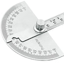 Steel Adjustable Angle Gauge Round Finder Measuring Ruler 180 Degree Protractor