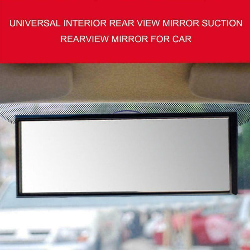 Universal Rear View Interior Car Mirror Adjustable Long Wide Suction Safety Q8O6