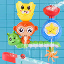 Bath Toys For Kids Waterfall Bathtub Showers Bathing Suction Cup Monkey Toys