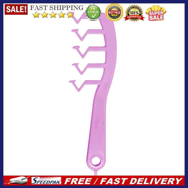 Z Shape Hair Slit Comb Curly Bangs Styling Tool Hair Brush Women Accessorie