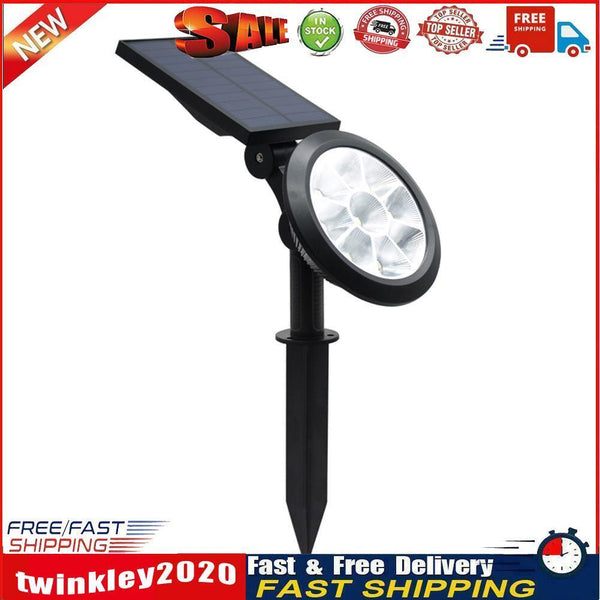 9 LED Waterproof Solar Spotlight Garden Lawn Ground Lighting Wall Lamp (B) Newly