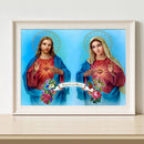 5D Full Round Drill Mosaic DIY Christian Diamond Painting Rhinestone Picture