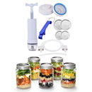 Sealer Food Saver Manual Vacuum Kit Pump Sealer Kit Hose Mason Jars Canning