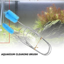Aquarium Tube Cleaning Brush Double Ended Filter Hose Pipe Cleaner (Blue) Newly