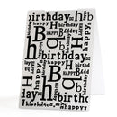 Christmas Words Embossing Plastic Case For Scrapbook DIY Album Card