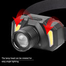 Sensor Headlamp Fishing Head Torch XPE+COB Glare Headlight Outdoor Head Lamp