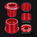 MOTSUV 5x MTB Bicycle Chainring Bolts Disc Chainwheel Screws (Red 6.4mm) Newly