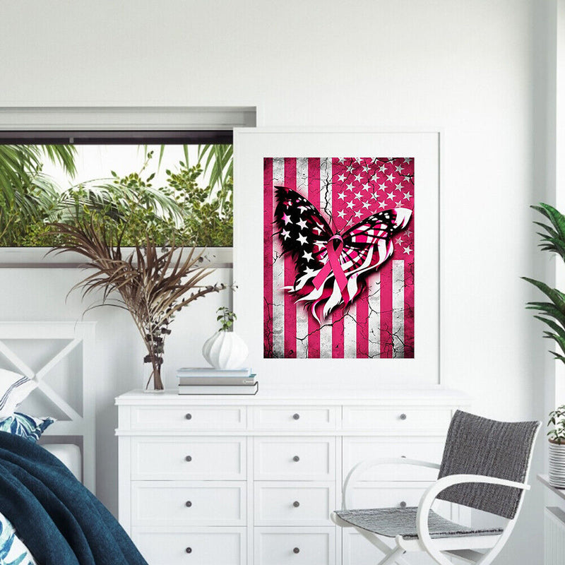 Butterfly Frameless Picture Oil Paint By Numbers Hand Painted Picture Home Decor