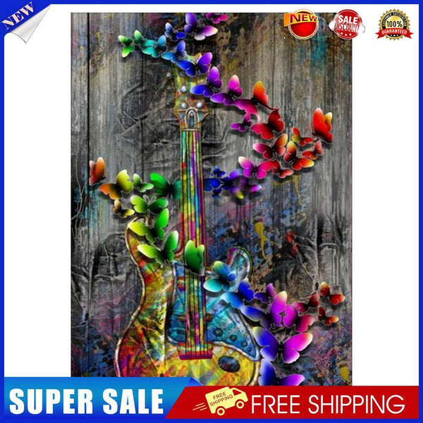 Butterfly Guitar 5D Diamond Painting Embroidery DIY Cross Stitch Home Decor