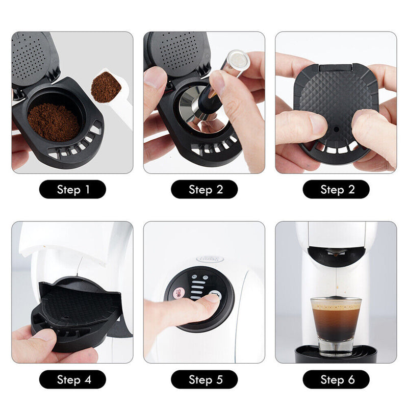 Coffee Capsule Cup Powder Conversion Holder Filling Coffee Utensils for Piccolo