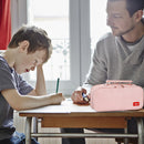 Large Capacity Pencil Case Spacious Canvas Stationery Storage Bag (Pink) Newly