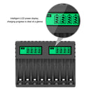 DC 5V 2A 8 Slots Smart Charger for 1.2V Ni-MH/Ni-Cd AA AAA Rechargeable Battery