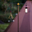 Outdoor Double Shepherd Hook Heavy Duty Garden Poles for Hanging Lights Plants
