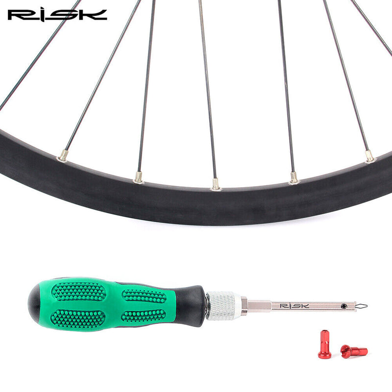 RISK Bicycle Rim Spoke Cap Installation Screwdriver Bike Repair Tool (A) Newly