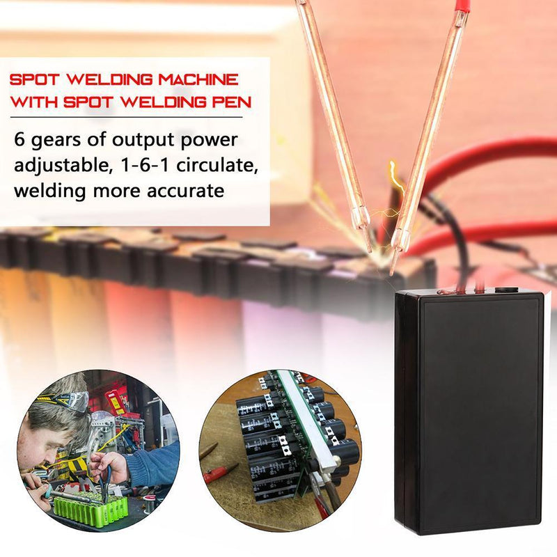 Portable 6 Gears Spot Welder DIY Mini Spot Welding Machine Welding Tool Kit