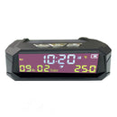 AN02 TPMS Look Solar Car Digital Clock with Date In-Car Temperature Display