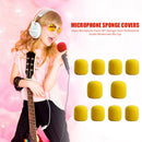 10pcs Microphone Windscreen Sponge Cover Mic Foam Protective Caps (Yellow) Newly