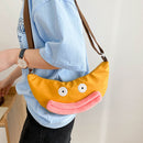 Cute Big Sausage Mouth Duck Shoulder Bag Women Funny Messenger Dumpling Packs