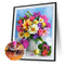 5D DIY Diamond Painting Kits Table Flowers Full Round Drill Wall Decor Art Cr