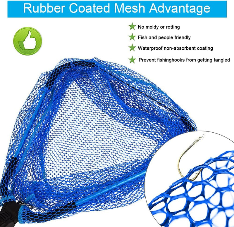 Folding Fishing Net for Freshwater Saltwater Landing Net for Collapsible Kayak
