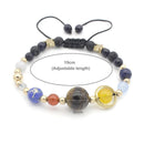 Occitop Fashion Unisex Women's Men's Planet Bead Bangle Adjustable