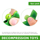 4pcs Fidget Toys Set, Funny Squeeze Bean Soybean Anti Anxiety Toys for Kid