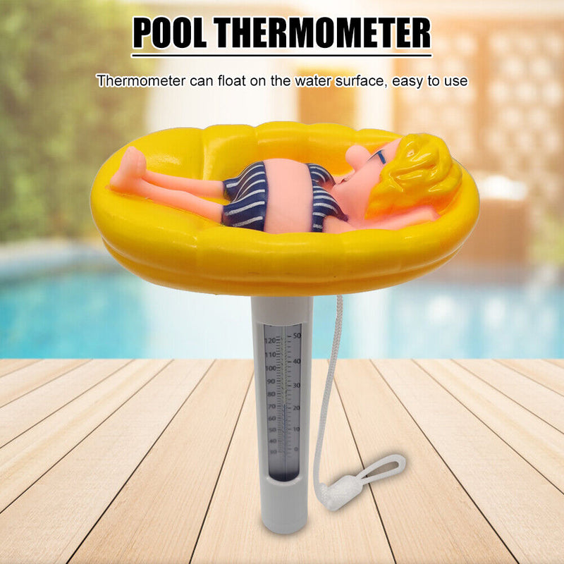 Portrait Water Temperature Meter Swimming Pool Floating Thermometer (Girl)
