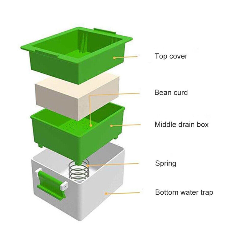 Tofu Squeezer Bean Curd Expresser Drainer Tray Kitchen Tofu Press-maker