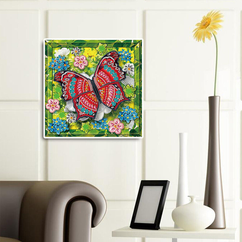 #A 5D Butterfly Series Diamond Mosaic Partial Special Shape Drill Drawing Kit De