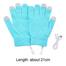 #A Full Finger Mittens Portable USB Electric Heating Gloves Comfortable Hand War