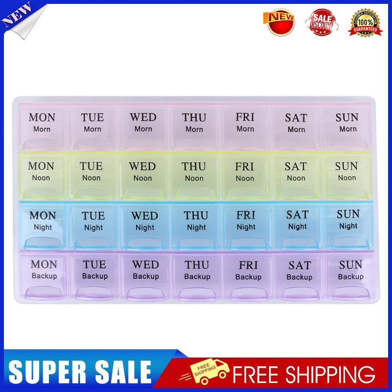 Portable 7 Days Tablet Pill Box Holder Medicine Storage Organizer Case