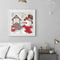 Oil Paint By Numbers Snowman Frameless Picture Craft Kit for Home Living Room