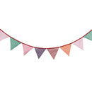 12 Flags 3.2M Striped Cotton Fabric Flag Banner Bunting Pennant Wedding