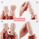 1pcs Makeup Brushes Retractable Powder Foundation Face Loose Brush (Pink) UK