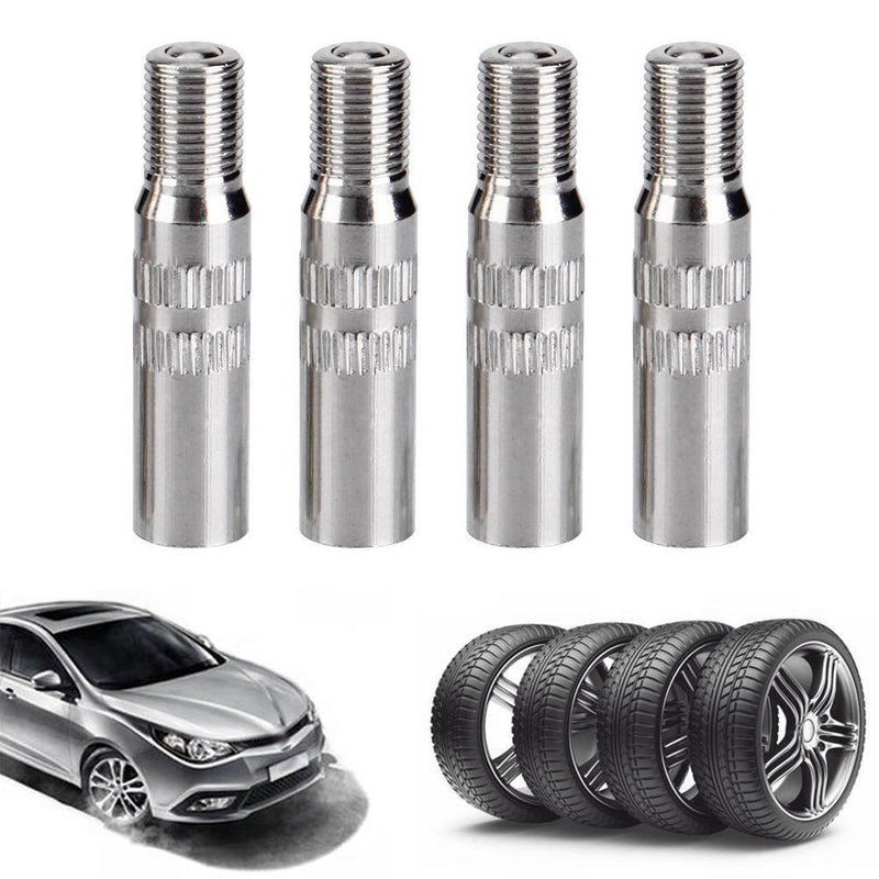 4pcs Metal Car Truck Wheel Tyre Tire Valve Caps Stem Extension Extenders