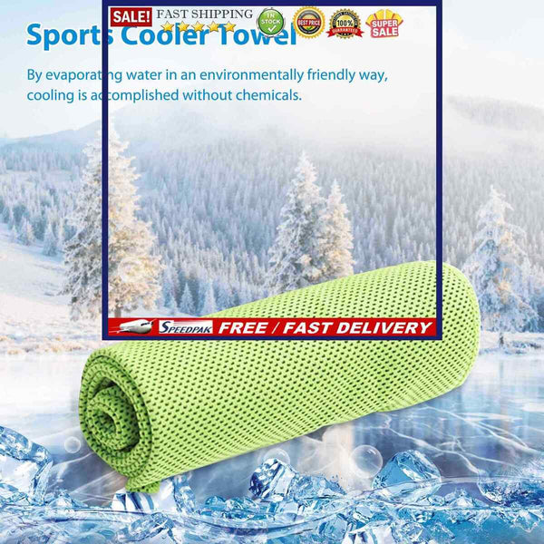Microfiber Cold Washcloth Breathable Instant Cooling Towel Quick Dry for Runn